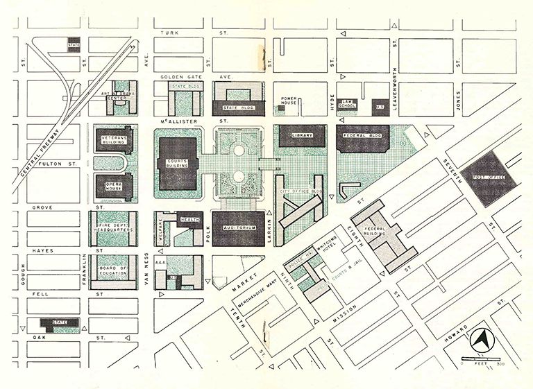 An Introductory Plan for the Civic Center (1953)