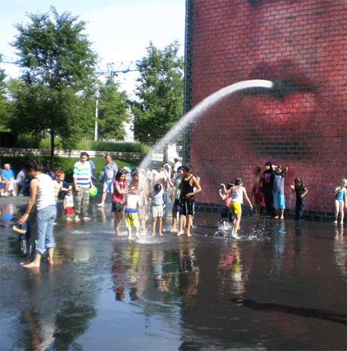 Iconic Interactive Fountain